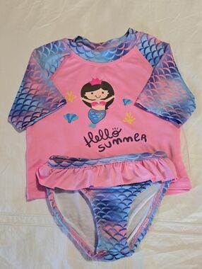 Swiggles Pink and Blue Mermaid Swim Set